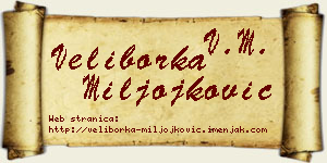 Veliborka Miljojković vizit kartica